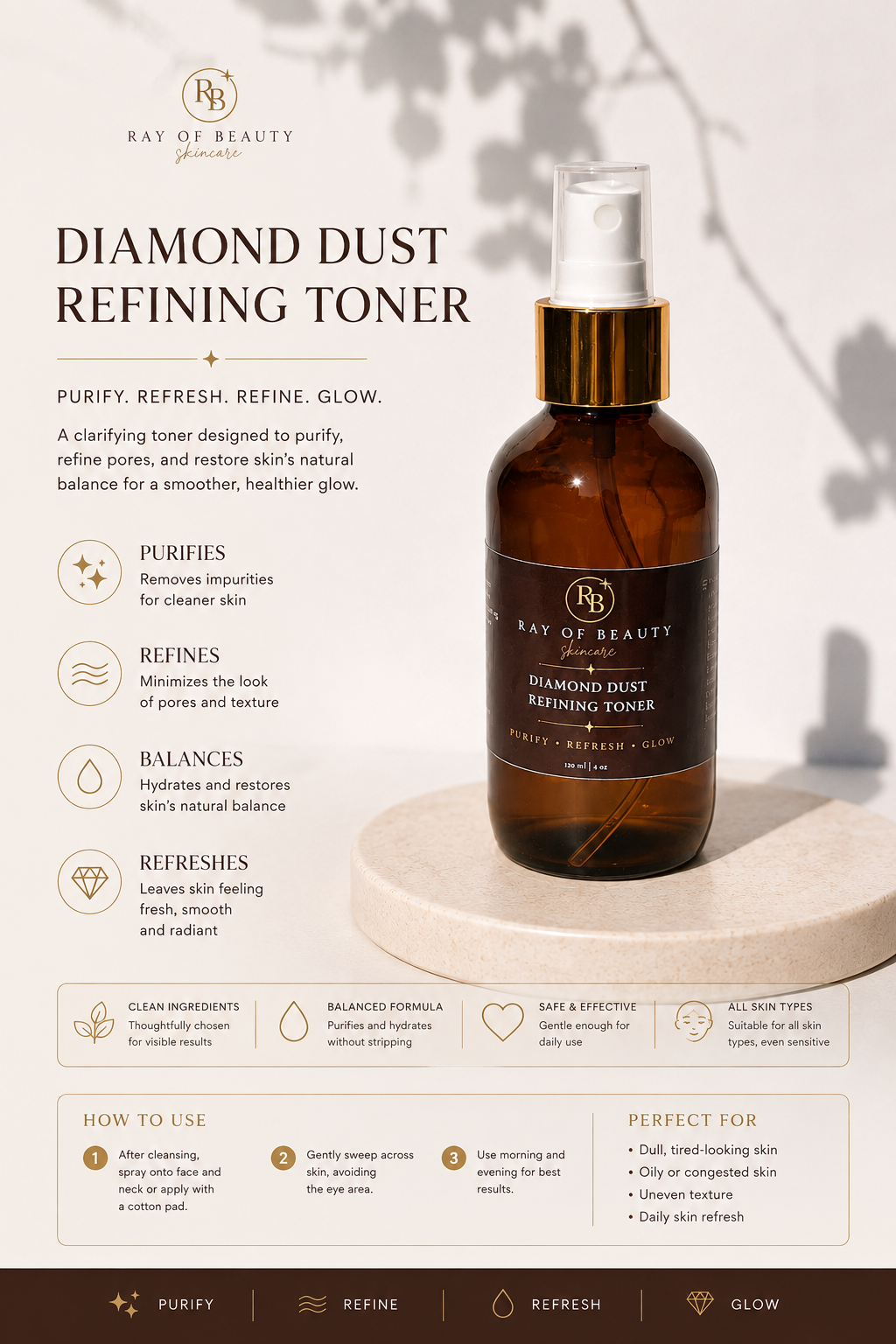 Diamond Dust Refining Toner