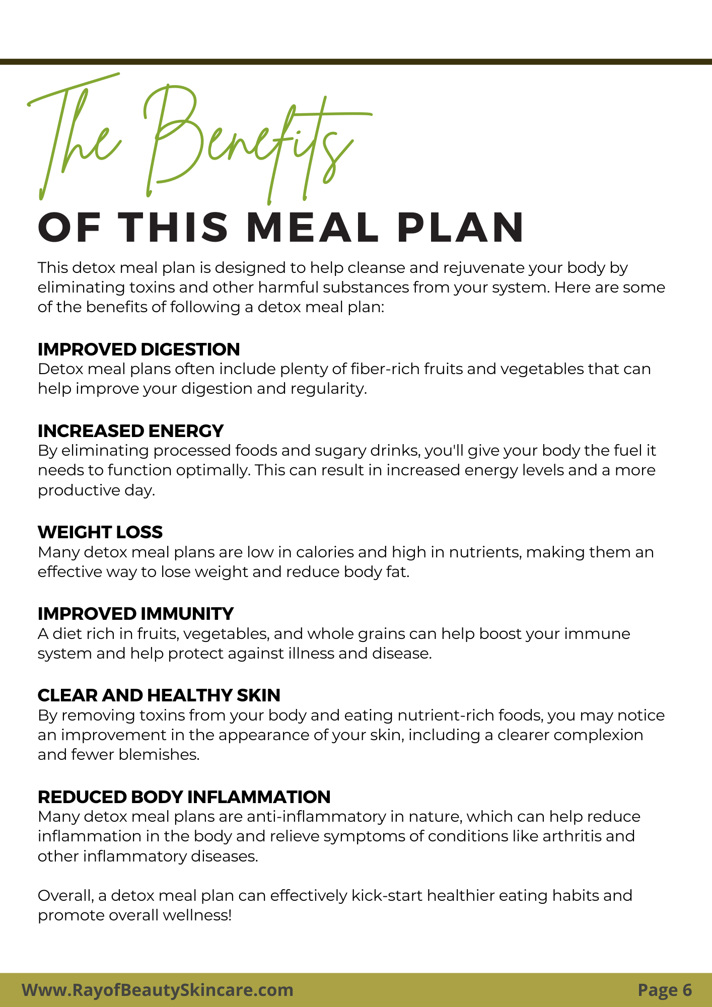 Clean Eating For Clear Skin - EBOOK