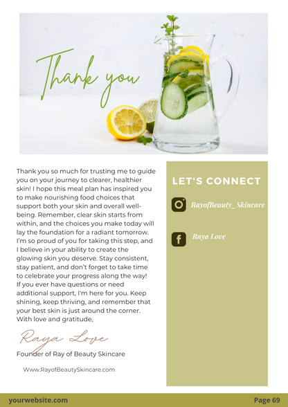 Clean Eating For Clear Skin - EBOOK