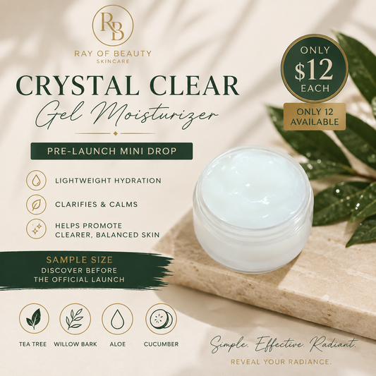 Crystal Clear Gel Moisturizer| Pre-Launch Mini