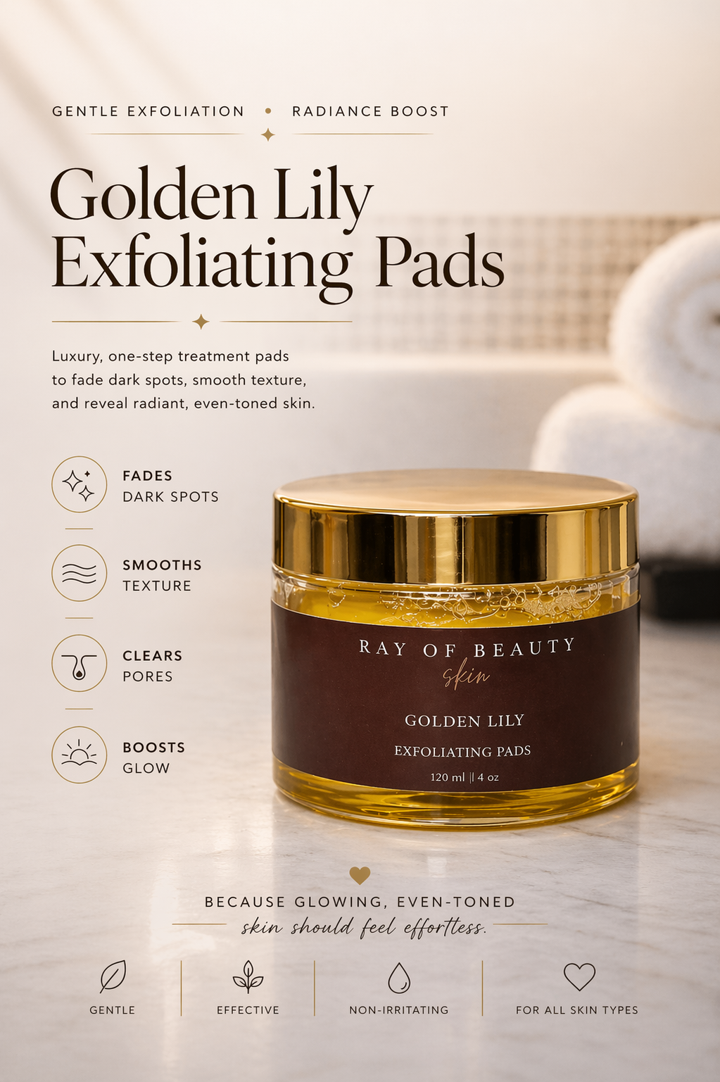 Golden Lily Exfoliating Pads